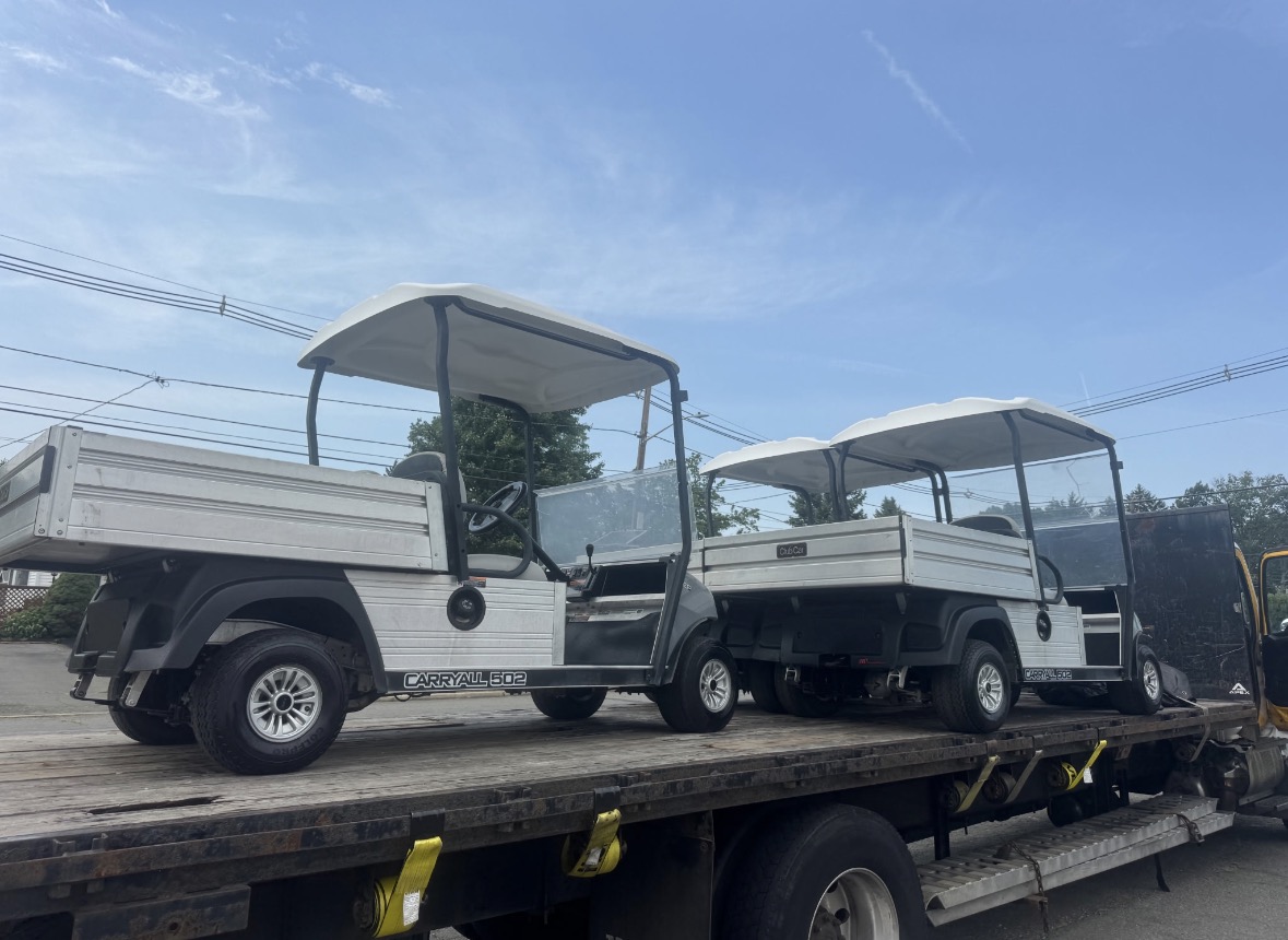 Cutting Green Can Ship Golf Carts